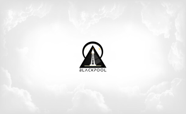 Banner Clouds Icon Logo Blackpool
